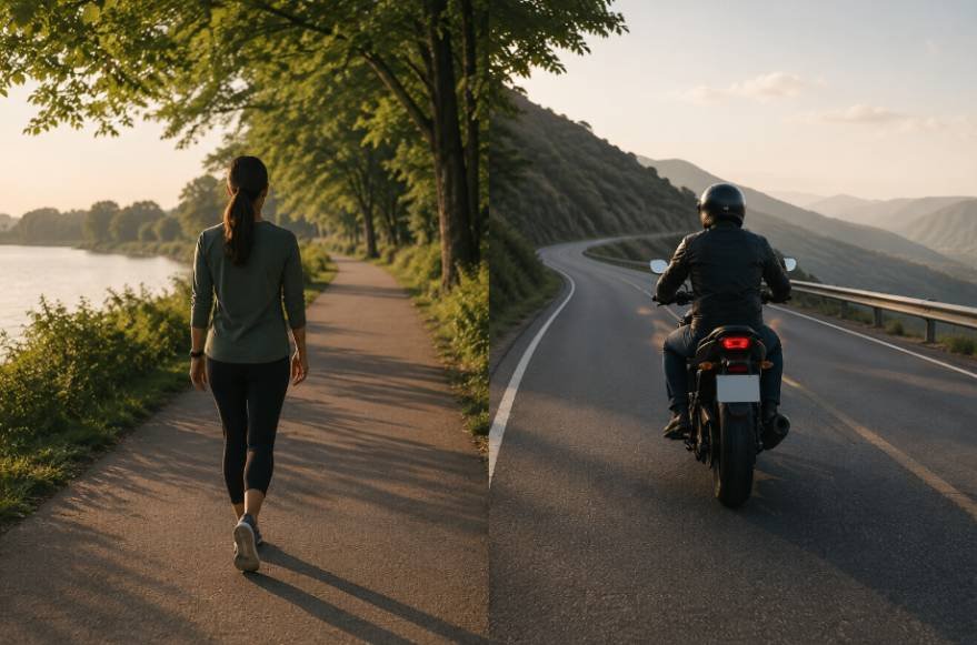 Why Walking Feels Different From Riding