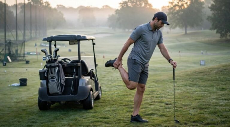 Golf Stretches for Tight Hips Before a Round: 4 Moves